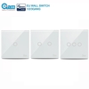 Interrupteur déclairage intelligent COOLCAM Zwave EU 1/2/3CH interrupteur mural tactile domotique Z Wave interrupte