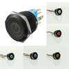Interrupteur momentané à bouton-poussoir en métal léger à LED 12V 6 broches 22mm