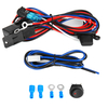 Interrupteur rond de kit universel de câblage dantibrouillard de voiture 12V avec la lampe rouge LED