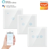 Interrupteur tactile Tuya WIFI 2.4GHZ 1/2/3 Gang,  éclairage domestique à panneau partagé à deux fils,  fonctionne avec Al