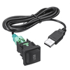 Interrupteur USB Bouton Adaptateur Prise De Câble Pour VW Volkswagen Radio Lecteur CD