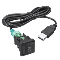 Interrupteur USB Bouton Adaptateur Prise De Câble Pour VW Volkswagen Radio Lecteur CD