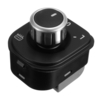 Interrupteurs de rétroviseurs chromés de style automobile adaptés pour Volkswagen / VW CC / TIGUAN / PASSAT B6 B7/GOLF 5