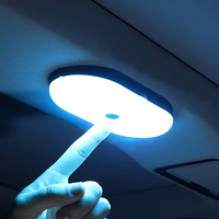 Intérieur de toit de voiture LED Aimant de lampe de lecture Plafonnier Lampe convertible USB