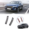 Intérieur de voiture en fibre de carbone A Pilier Climatisation Garniture Couverture Autocollant Accessoires Styling Pou