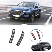 Intérieur de voiture en fibre de carbone A Pilier Climatisation Garniture Couverture Autocollant Accessoires Styling Pou