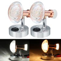 Intérieur acrylique LED 12v 3W + 1W lecture lampe de bureau de lumière pour camping car caravane