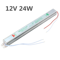 IP20 AC200V-264V à DC12V 24W Adaptateur de pilote d