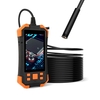 IP67 étanche fil dur 8mm lentille endoscope caméra 4, 3 pouces IPS pipeline industriel ultra-clair avec écran endoscope i