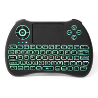 iPazzPort KP-810-21Q 2.4G Sans Fil Espagnol Trois Couleurs Rétro-Éclairé Mini Clavier Touchpad Air Souris