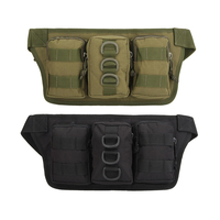 IPRee® 1PC Sport en plein air 3 poches Sac de taille tactique de haute capacité Sac à main Sac de sport pour la course d