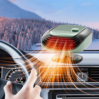IPRee 2 in 1 120W Winter Fast Heating Car Heater 12VElectric Fan Windshield Defogging Cooling for Truck RV SUV Travel