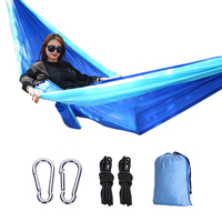 IPRee® 2 personnes hamacs de camping en tissu de parachute mobilier dextérieur hamac léger suspendu chaise de lit 2