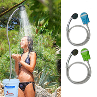 IPRee® Pompe à eau de douche portable Buse rechargeable USB Robinet de douche Spary à main Robinet de douche Camping Car