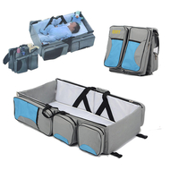 IPRee® Sac fourre-tout en peluche pour bébé 3 en 1 Lit Nappy Carrycot pour bébés berceau Nursery Travel Bassinet