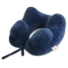 IPRee® Oreiller cervical en coton en forme de U gonflable Coussin repose-tête Avion de voyage Sommeil
