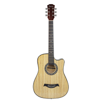 IRIN 38 pouces 38A en coupe Zebra motif guitare de ballade acoustique rouge pour guitare de ballade adulte débutant
