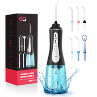 Irragateur oral électrique ÉLÉGANT taux de 360 ° 5 modes personnalisés IPX7 nettoyant pour dents de recharge USB étanche