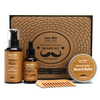 Isner Mile Barbe Huile Shampooing Baume Serum Peigne Kit Styling Outils Moustache Hommes Cadeau