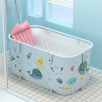 Isolation pliante portative de baignoire pour enfants adultes piscine grand seau de bain en plastique