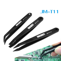 Jakemy JM-T11 3pcs Brucelles antistatiques Set Triad Fix Kit de réparation pour iPhone Smartphone Tablettes Composants é