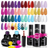Janolia 20pcs 5ml Color Nail Gel2pcs 8ml Top Coat 1pc Base Gel Sealer Gel UV Nail Polish Set