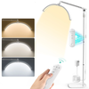 Janolia Floor lamp Lash Light for Eyelash Tech LED Half Moon Light Lash Lamp Esthetician Light Adjustable Brightness 360