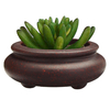 Jardin Chinois Style Zisha Fleur Pot Mini Ronde Pot Intérieur Bonsa Plantes Succulentes Pot