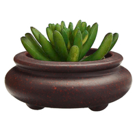 Jardin Chinois Style Zisha Fleur Pot Mini Ronde Pot Intérieur Bonsa Plantes Succulentes Pot