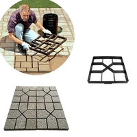 Jardin DIY Chemin Maker Modèle Béton Stepping Stone Pave Pavement Paver Outil De Moule