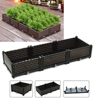 Jardin surélevé lit de jardin fleur planteur de légumes Herb Box Planter Deck intérieur extérieur