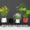 Jardinière décorative en métal avec support en pot de fleur en métal