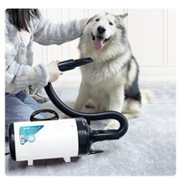 JASE PD9001 Machine de soufflage pour animaux de compagnie 2200 W à faible bruit Wam vent ménage chat chien rapide sèche