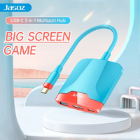Jasoz USB C to HDMI Adapter 4K USB 3.0 for Nintendo NS Switch Host Portable Docking Station Accessories 100W PD Video Co