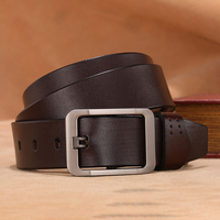 Jassy 105-130 cm pour homme en cuir véritable durable affaires décontracté boucle ardillon réglable ceinture