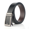 Jassy 110-130cm Ceinture à boucle automatique interne en cuir décontracté pour hommes