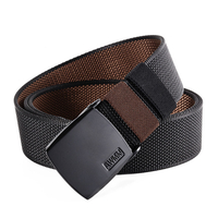 Jassy 120 cm 150 cm pour homme deux tons Nylon décontracté boucle automatique réglable ceinture