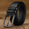 JASSY 120cm Ceinture à boucle ardillon en cuir PU pour hommes daffaires décontractée