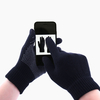 Jassy Gants tricotés en polaire épais chauds et antidérapants pour écran tactile