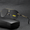 Jassy Hommes Métal Double Pont Mode Sports de Plein Air UV Protection Voyage Conduite Lunettes de Soleil