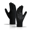 Jassy Neutre Tricoté Épais Polaire Chaud Antidérapant Gants À Écran Tactile Gants De Vélo