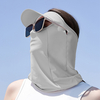 Jassy Unisexe Ice Silk Outdoor Léger Respirant Écran Solaire Visage Bouclier Chapeau de Soleil