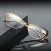Jassy HD Lunettes de lecture optiques confortables en métal pour homme