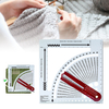Jauge à tricoter convertisseur pull à tricoter règle de densité circulaire pour les travaux de tricotage artisanat chand