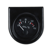 Jauge de capteur de température dhuile de pointeur noir de voiture universelle de 2 `` 52mm LED lumière