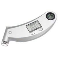 Jauge de pression de pneu numérique 100 PSI 4 réglages avec buse éclairée rétroéclairée LCD pour voiture vélo moto rapid