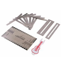 Jauge de rayon de sous-chaîne en 11 parties pour la configuration des basses de guitare Kit doutils Luthier Premium