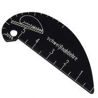 Jauge de soudure de poche Jauge dinspection rapide Jauge de soudure Jauge clé de soudure Test de filet de soudure R