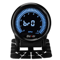Jauge de tachymètre de 52 mm pour jauge 0-9000RPM de voiture du compteur 12V couleur LED