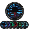 Jauge de température de leau de 2 pouces 52mm 7 couleurs LED